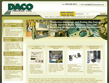Tablet Screenshot of daco-precision.com